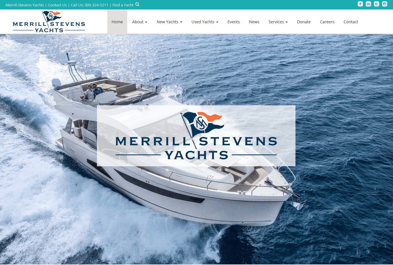 Merrill Stevens Yachts Miami Website by iSatisfy.com