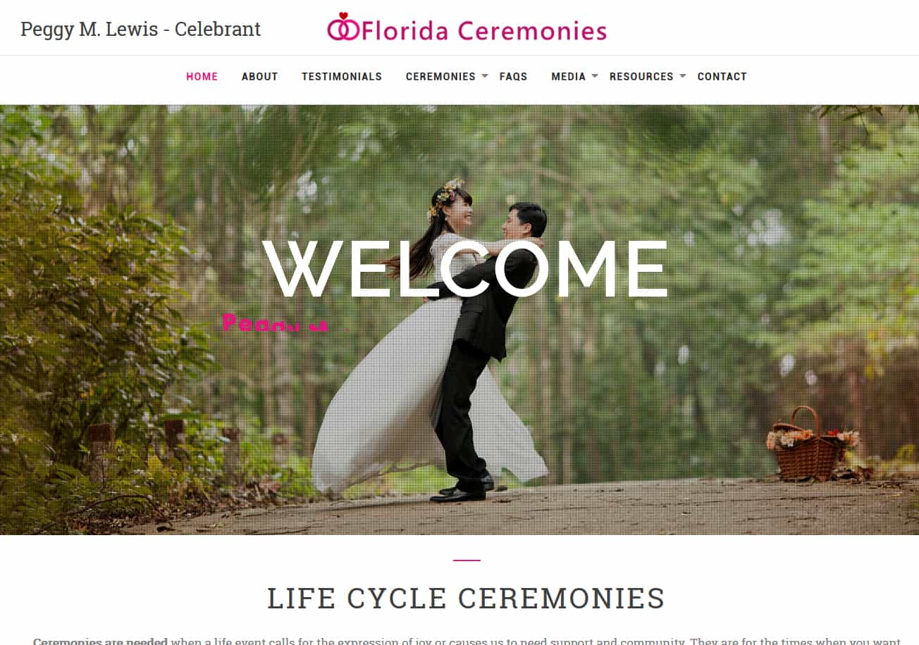 Florida Ceremonies St. Petersburg, FL Website by iSatisfy.com