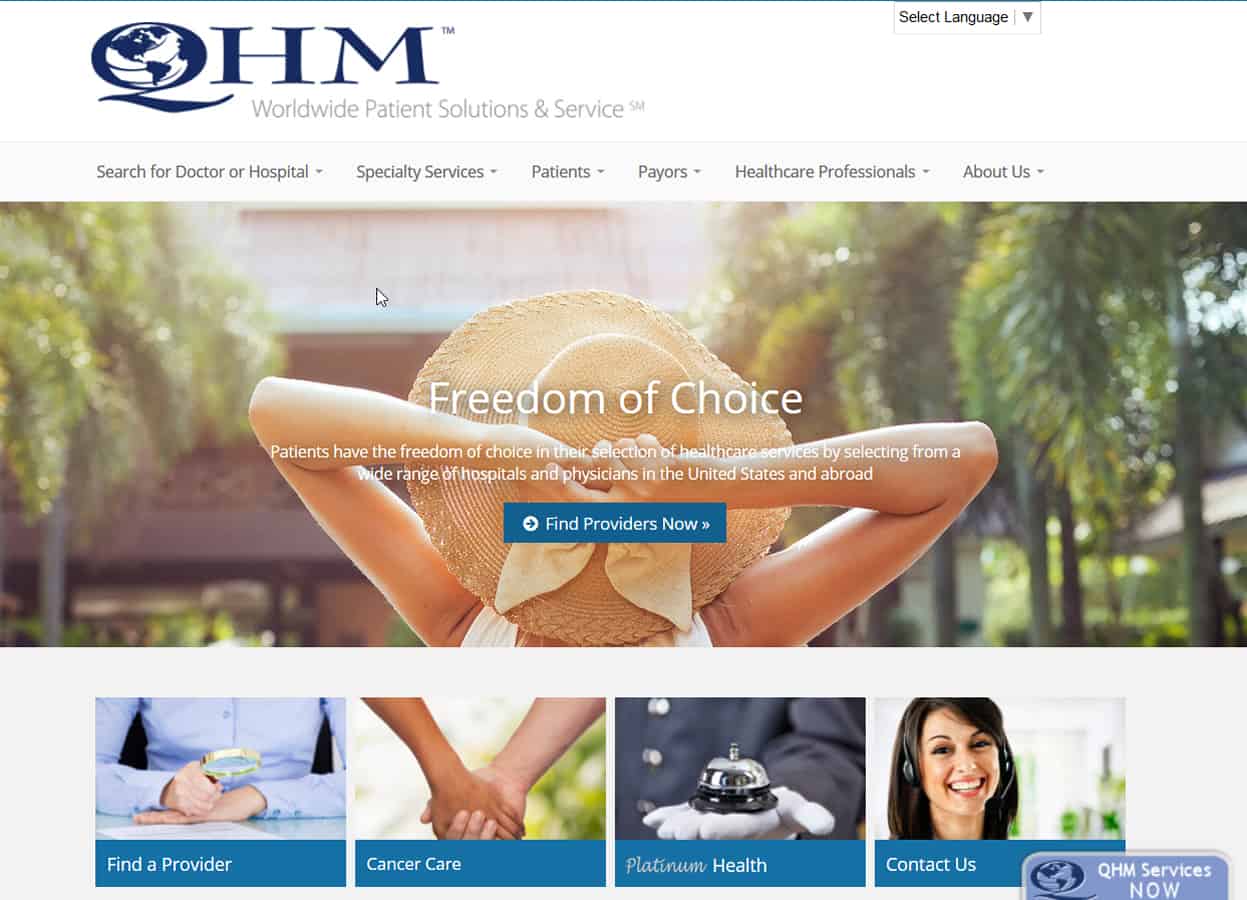 Quality Health Management Website by iSatisfy.com Miami